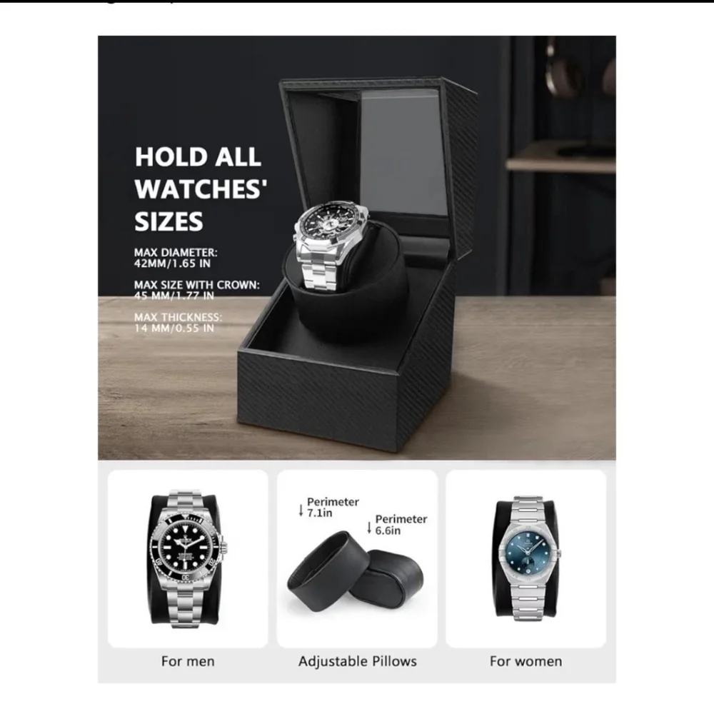 Watch Winder for Automatic Watch, Watch Wind Black BRAND NEW